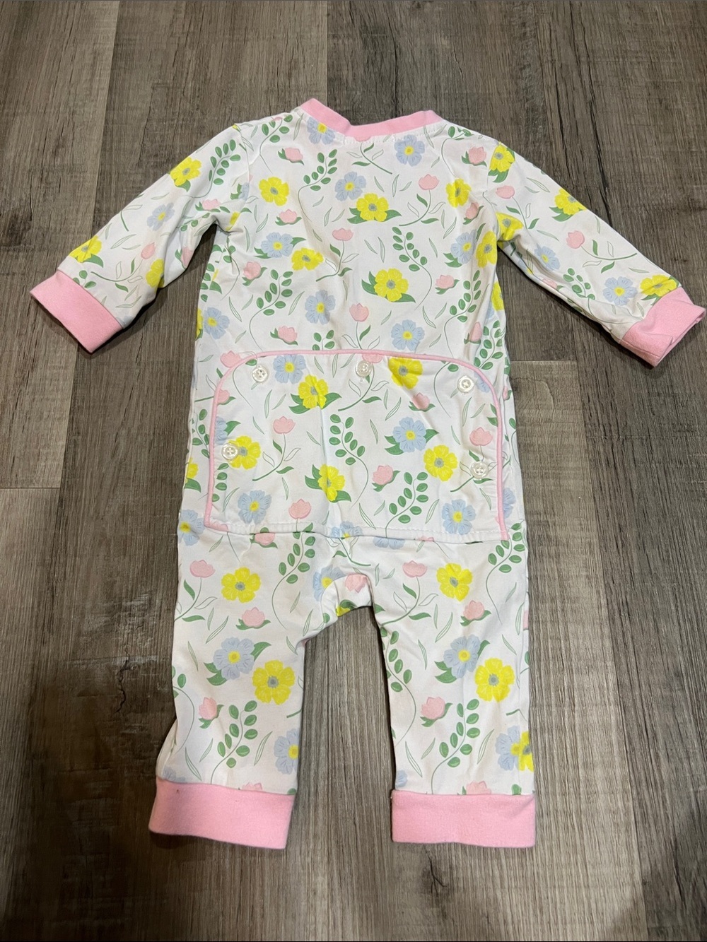 Cecil and Lou Button Butt Flap zip up pajamas size 6M - Picture 3 of 6